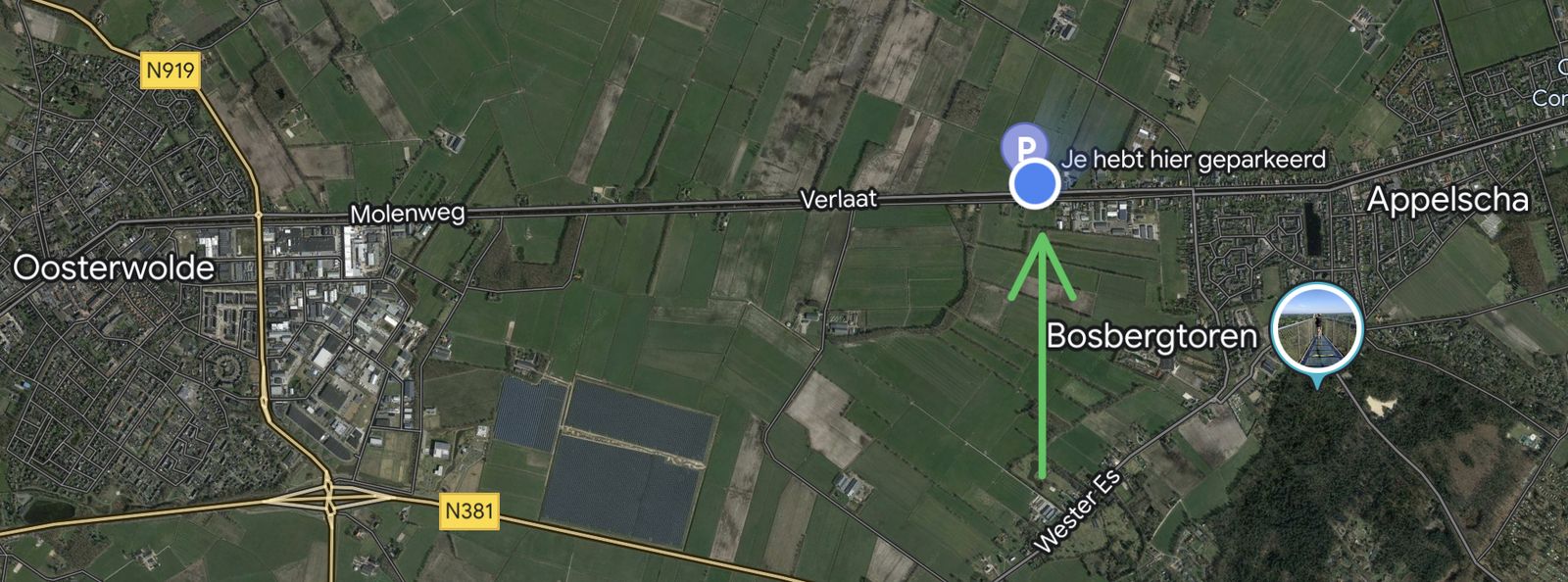Buitenkant van B&B Aan de Diek